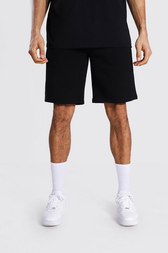 Tall Mid Length Jersey Shorts With Draw Cords 1 Tall Mid Length Jersey Shorts With Draw Cords