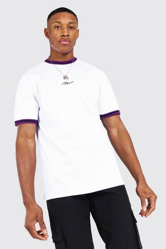 Man Signature Sports Rib T-shirt 1 Man Signature Sports Rib T-shirt