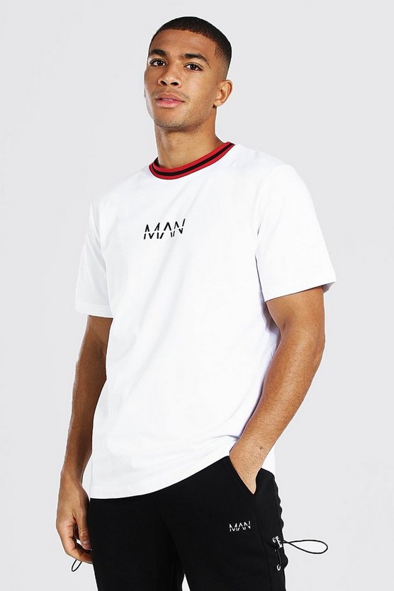 Original Man Sports Rib Neck T-shirt 1 Original Man Sports Rib Neck T-shirt