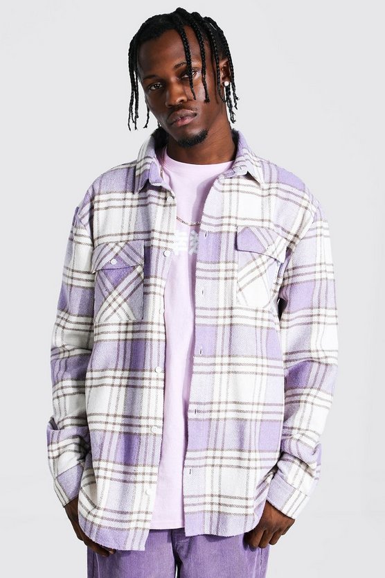 Long Sleeve Flannel Overshirt 1 Long Sleeve Flannel Overshirt