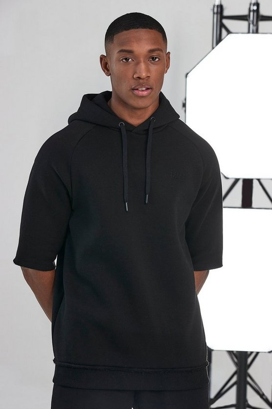 Man Active Oversized Short Sleeve Hoodie 1 Man Active Oversized Short Sleeve Hoodie