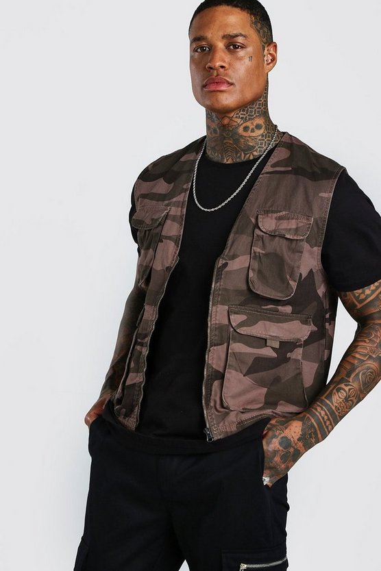 Camo Utility Gilet