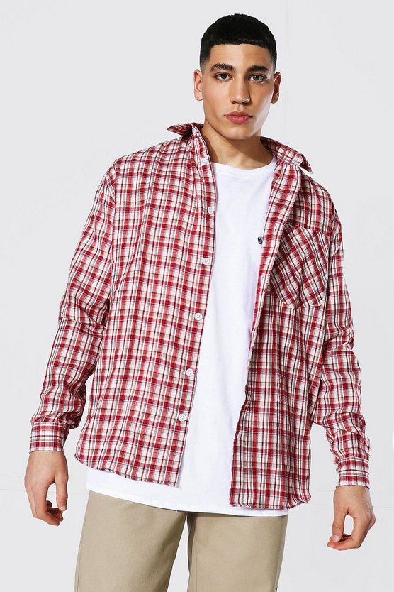 Oversized Lightweight Check Shirt 1 Oversized Lightweight Check Shirt