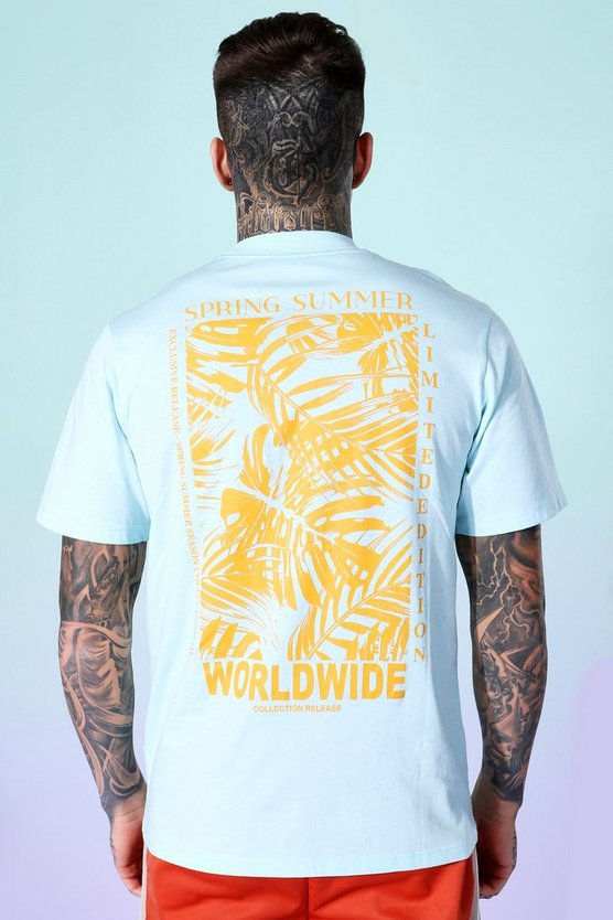 Palm Print Back Graphic T-shirt 1 Palm Print Back Graphic T-shirt
