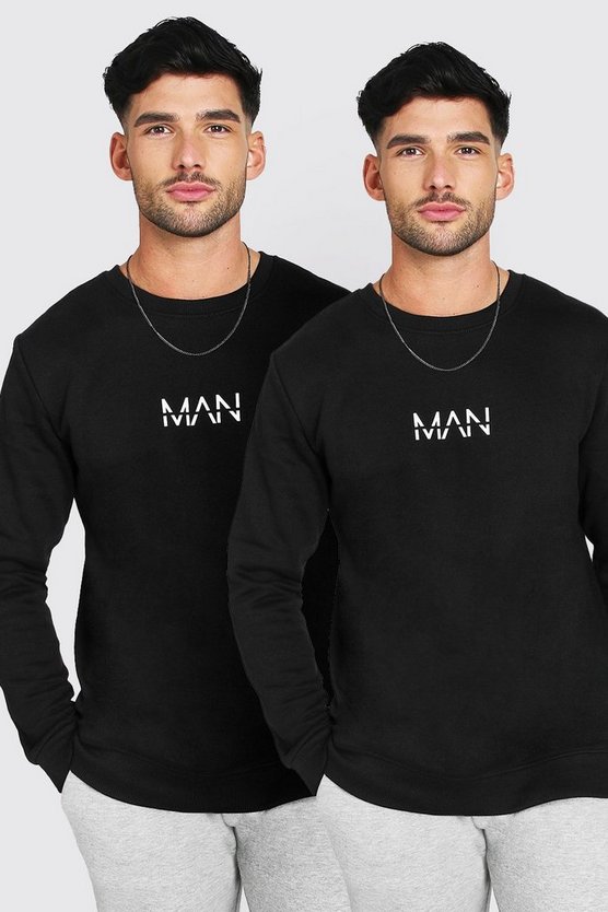 2 Pack Oversized Original MAN Sweatshirt