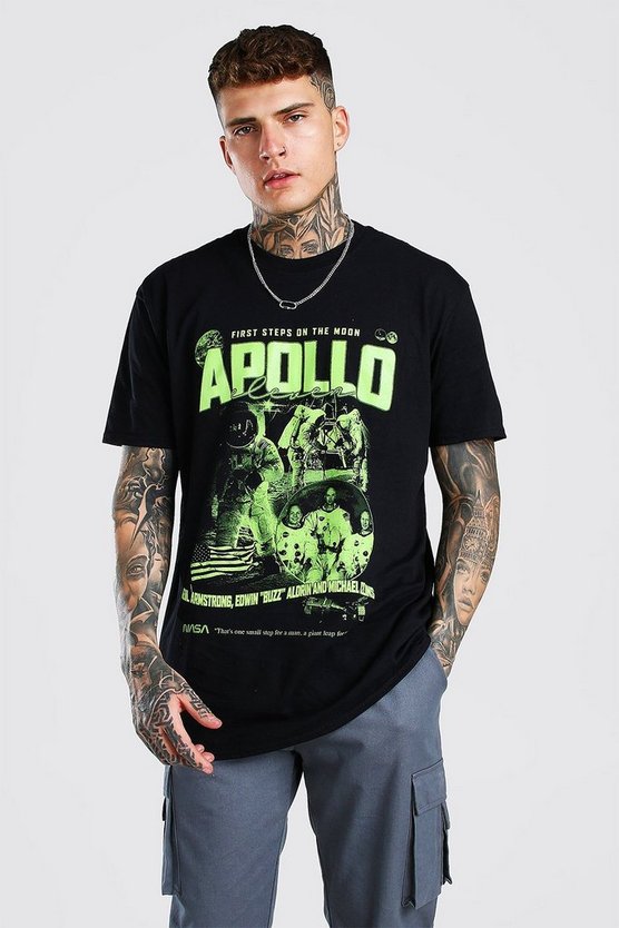 Oversized NASA Apollo Homage License T-Shirt 1 Oversized NASA Apollo Homage License T-Shirt
