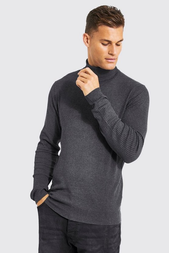 Tall Roll Neck Ribbed Jumper 1 Tall Roll Neck Ribbed Jumper