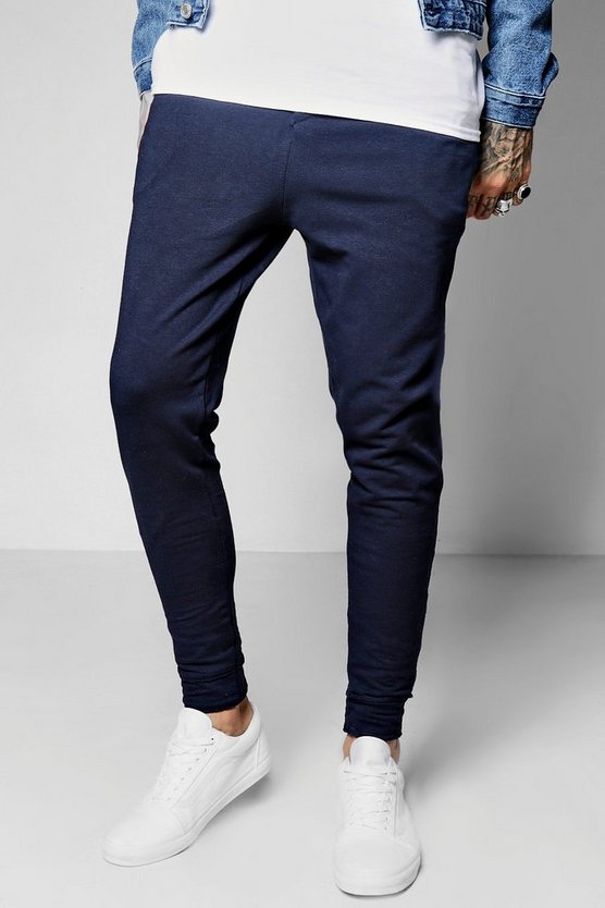 Slim Fit Panelled Joggers With Raw Hem 1 Slim Fit Panelled Joggers With Raw Hem