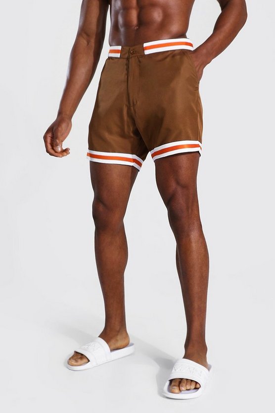 Smart Waistband Mid Length Swim Shorts 1 Smart Waistband Mid Length Swim Shorts
