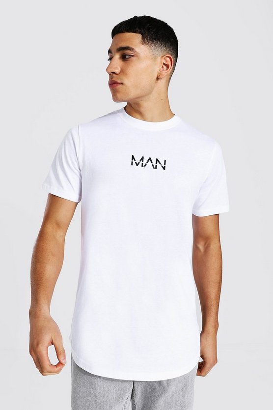 Muscle Fit Original Man Longline T-shirt 1 Muscle Fit Original Man Longline T-shirt