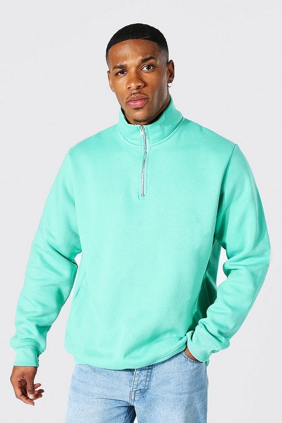 1/2 Zip Funnel Neck Sweatshirt