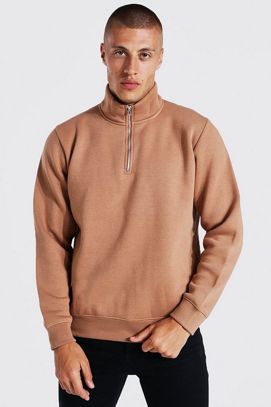 1/2 Zip Funnel Neck Sweatshirt