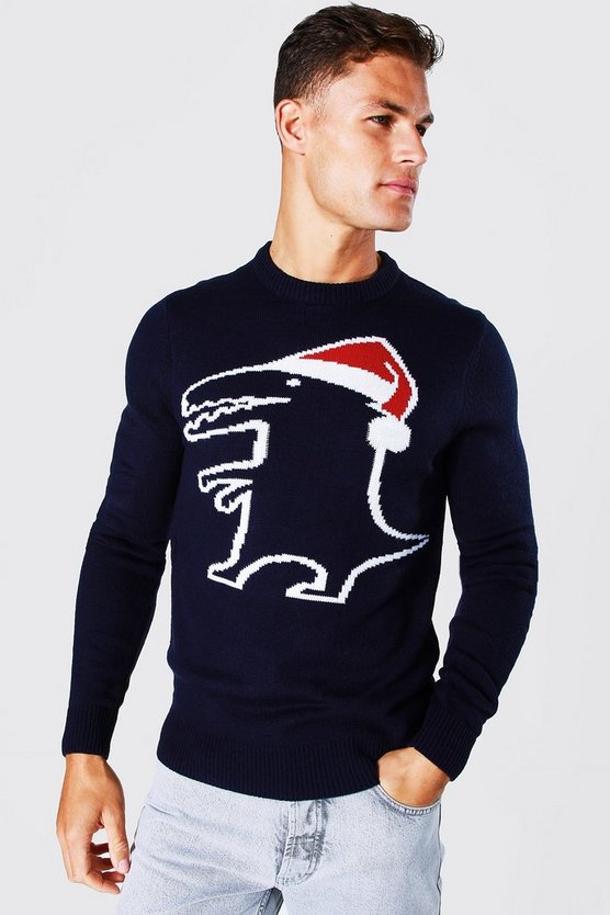 Tall Dino Christmas Sweater