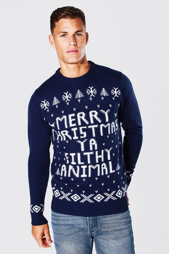Tall Ya Filthy Animal Christmas Jumper